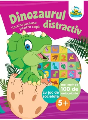 Dinozaurul distractiv- Sarcini jucause pentru copii