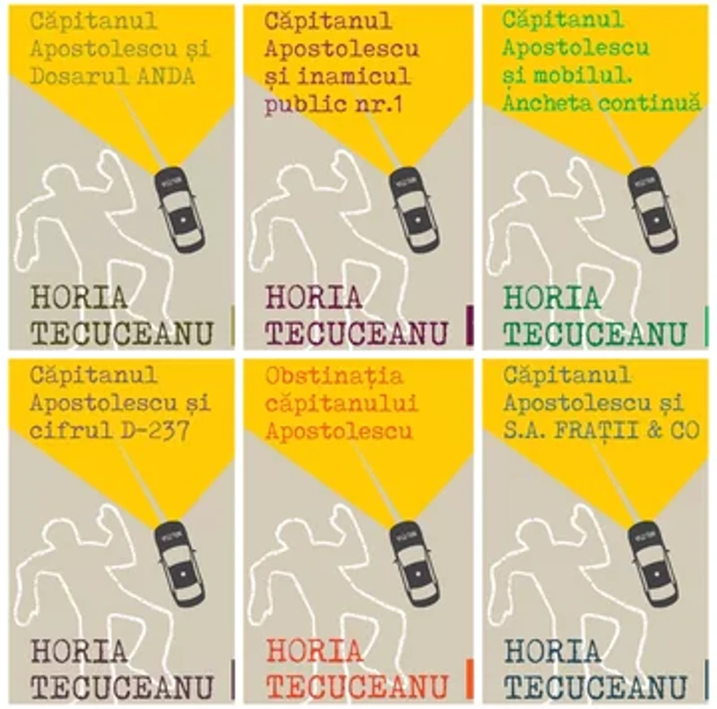 Pachet Horia Tecuceanu. Set 6 carti Capitanul Apostolescu