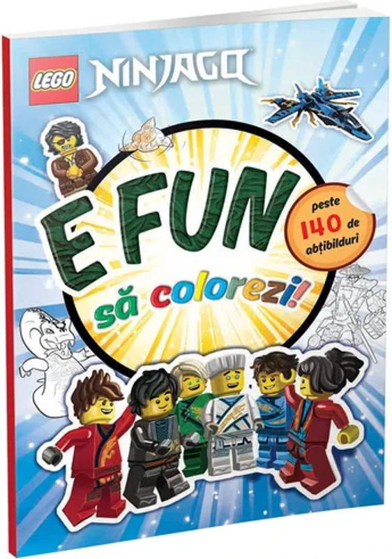 E fun sa colorezi! – Ninjago (carte de colorat cu abtibilduri)