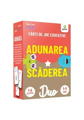 Carti de joc educative. DuoCard - Adunarea • Scaderea