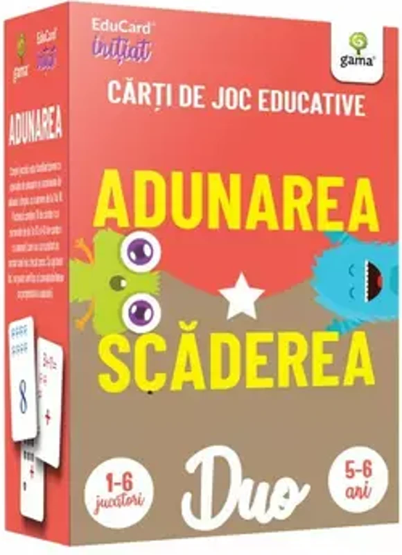 Carti de joc educative. DuoCard - Adunarea • Scaderea