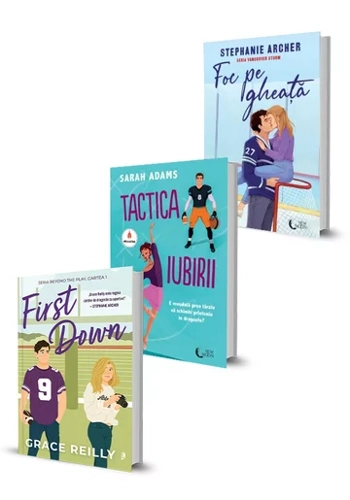Pachet First Down + Foc pe gheata + Tactica iubirii. Set 3 carti
