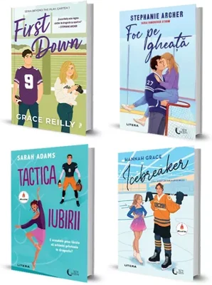 Pachet First Down + Foc pe gheata + Tactica iubirii + Icebreaker. Set 4 carti
