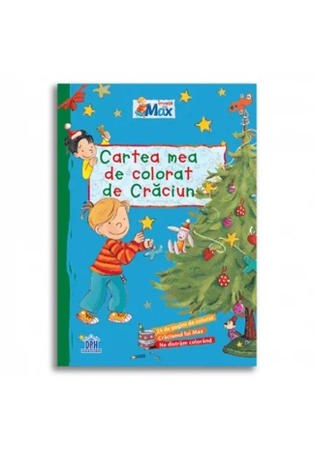 Cartea mea de colorat de Craciun - Invata cu Max