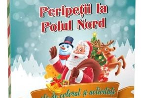 Peripeții la Polul Nord: carte de colorat și activități