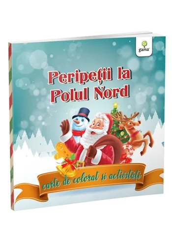 Peripeții la Polul Nord: carte de colorat și activități