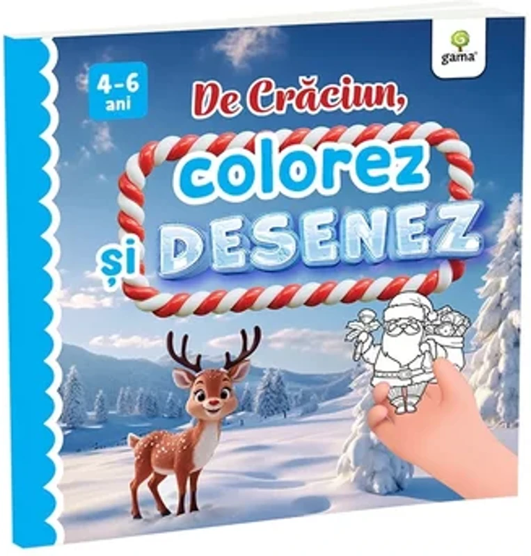 De Craciun, colorez si desenez