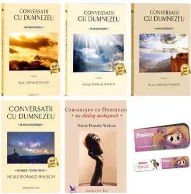 Pachet Conversatii cu Dumnezeu. Set 5 Volume + Semn de carte magnetic