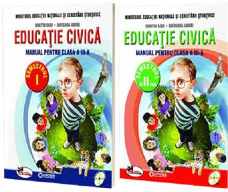 Educatie civica. Manual pentru clasa a 3-a, partea 1 + partea a 2-a - Dumitra Radu