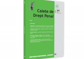 Revista Caiete de drept penal nr. 4/2019