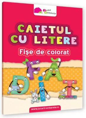 Caietul cu litere. Fise de colorat