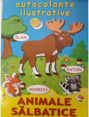 Animale salbatice. Autocolante ilustrative