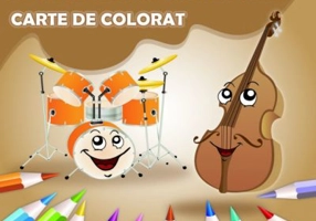 Carte de colorat. Instrumente Muzicale