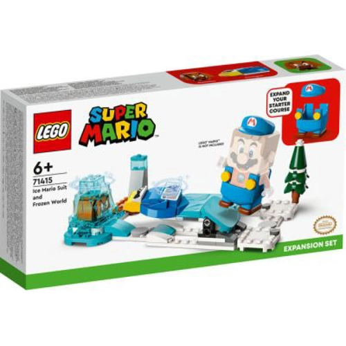 LEGO Super Mario. Set de extindere Costum Mario Crio si Lumea Glaciara 71415, 105 piese