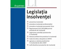 Legislatia insolventei. Actualizata 17 septembrie 2019