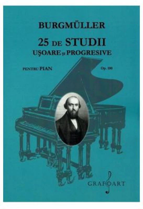 25 de studii usoare si progresive pentru pian. Opus 100