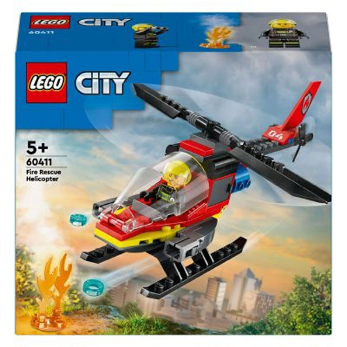 LEGO City. Elicopter de pompieri 60411, 85 piese
