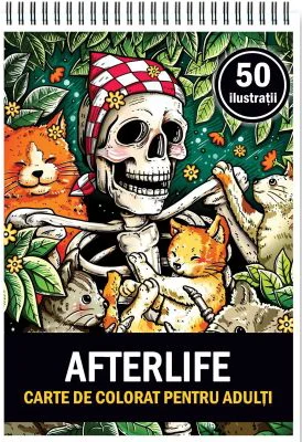 Carte de colorat, 50 de ilustratii, Afterlife