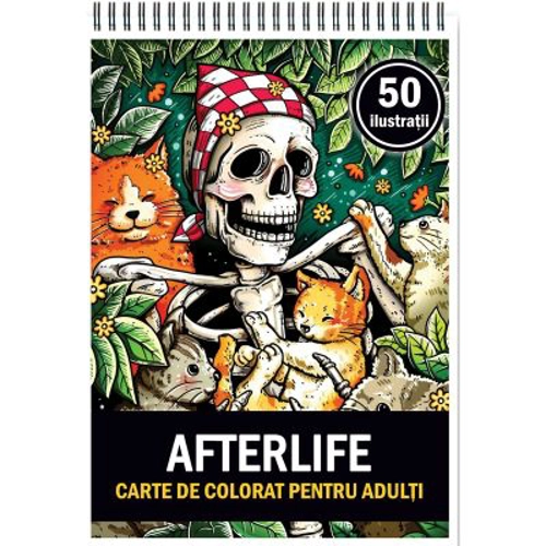 Carte de colorat, 50 de ilustratii, Afterlife