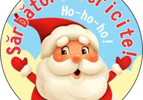 Insigna rotunda. Mos Craciun