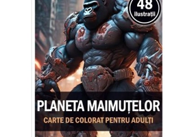 Carte de colorat, 48 de ilustratii, Planeta maimutelor