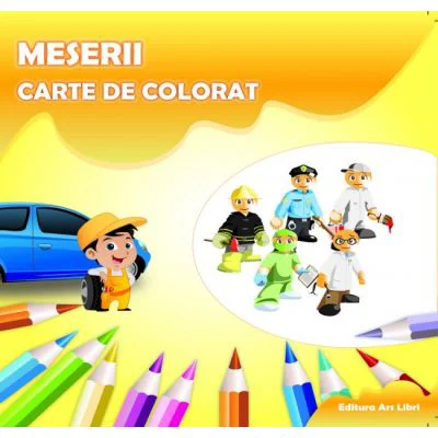 Carte de colorat. Meserii - Adina Grigore