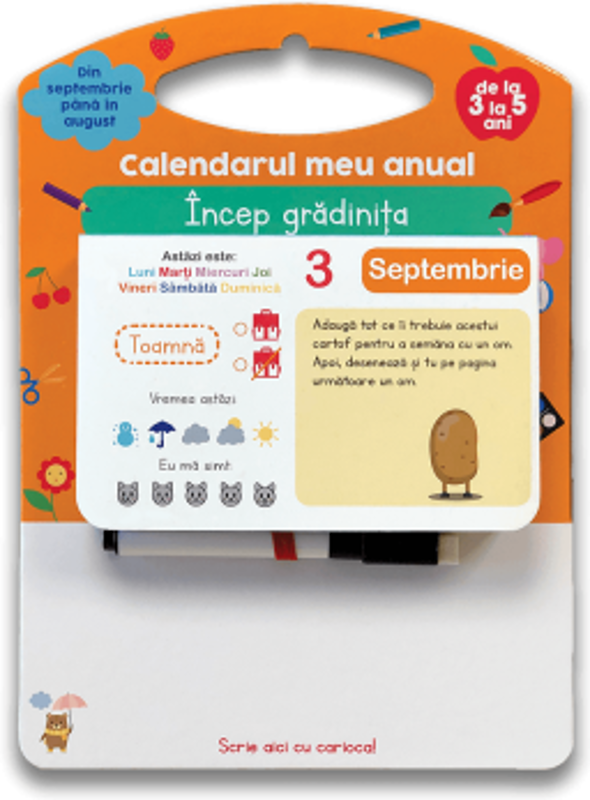Calendarul meu anual. Incep gradinita, de la 3 la 5 ani - Emmanuelle Polimeni