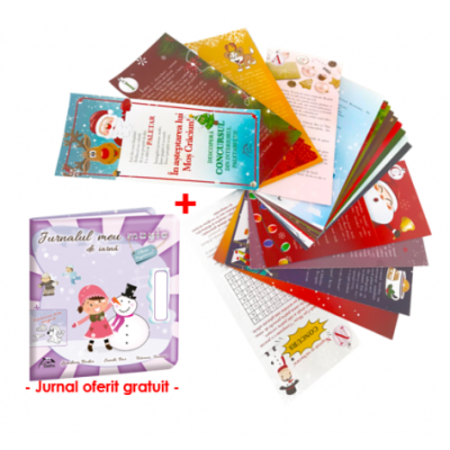 Paletar „In asteptarea lui Mos Craciun” + Jurnalul meu magic de iarna, clasa pregatitoare