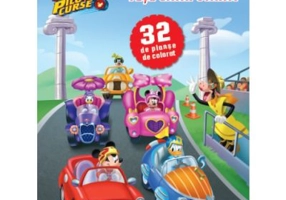 Mickey si pilotii de curse. Pe locuri! Fiti gata! Start! 32 de planse de colorat