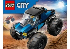 LEGO City. Monster truck albastru 60402, 148 piese