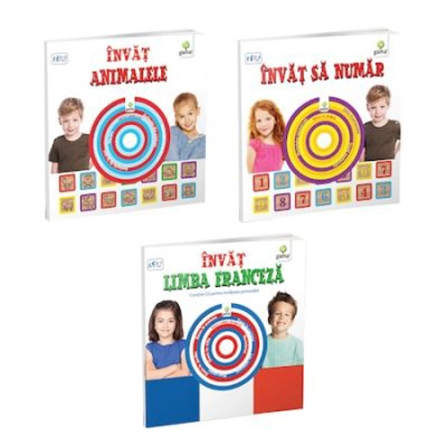 Pachet Carti educative cu CD, 3 carti