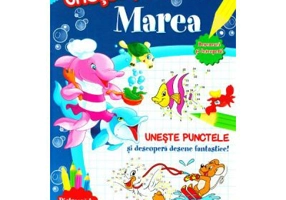 Carte de colorat. Uneste punctele. Marea