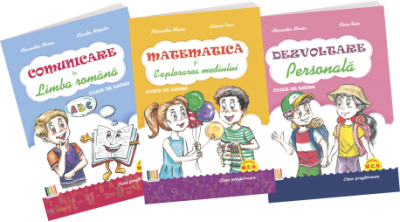 Set nr. 3 clasa pregatitoare, 3 caiete de lucru. Comunicare, Matematica, Dezvoltare personala
