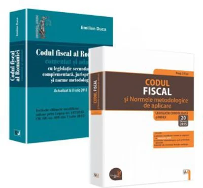 Pachet Codul fiscal al Romaniei comentat si adnotat si Normele metodologice de aplicare - Emilian Duca