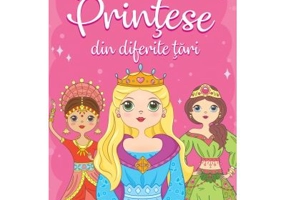 Printese din diferite tari. Carte de colorat