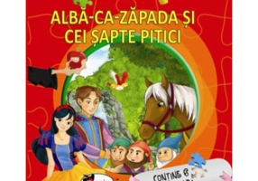 Alba-ca-zapada si cei sapte pitici Povesti cu puzzle (Contine 6 puzzle-uri)
