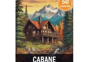 Carte de colorat, 50 de ilustratii, Cabane