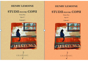 Studii de pian pentru copii op. 37. Set Caiete 1+2 - Henry Lemoine