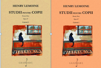 Studii de pian pentru copii op. 37. Set Caiete 1+2 - Henry Lemoine