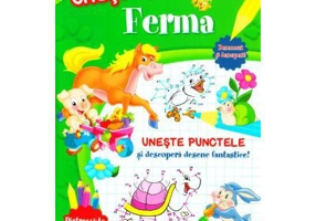 Carte de colorat. Uneste punctele. Ferma