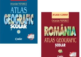 Pachet Atlas geografic scolar General si Atlas geografic scolar Romania - Octavian Mandrut