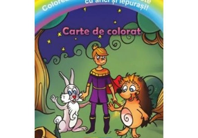 Coloreaza si creeaza o poveste cu arici si iepurasi!
