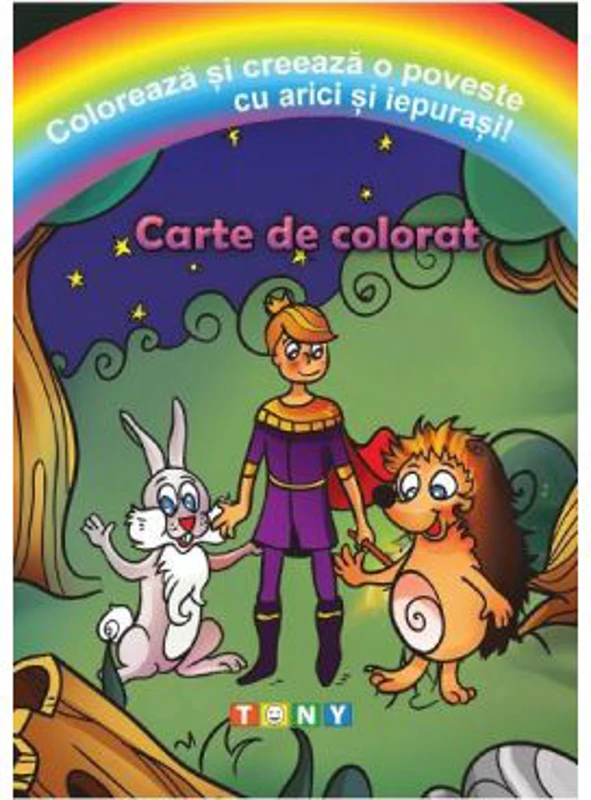 Coloreaza si creeaza o poveste cu arici si iepurasi!
