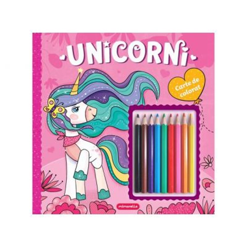 Unicorni - Carte de colorat