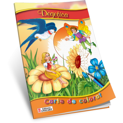 Degetica. Carte de colorat ilustrata A5