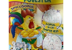 Citeste si coloreaza povestea. Spicusorul, Lupul si cei sapte iezi, Cei trei purcelusi