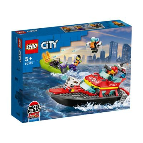 LEGO City. Barca de salvare a pompierilor 60373, 144 piese