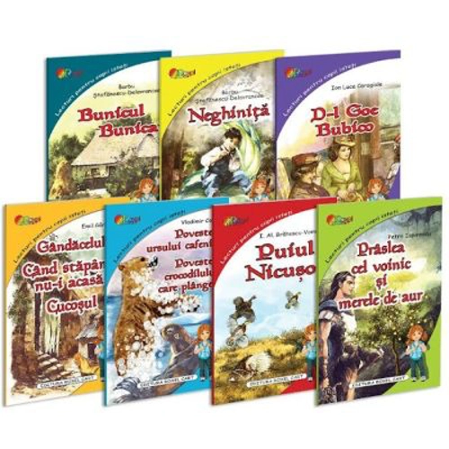 Lecturi pentru copii isteti. Pachet format din 7 carti