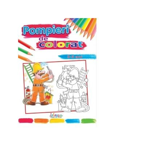 Pompieri de colorat