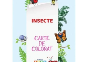 Carte de colorat. Insecte